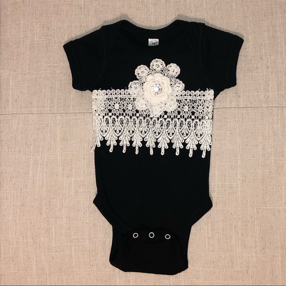 black newborn onesie